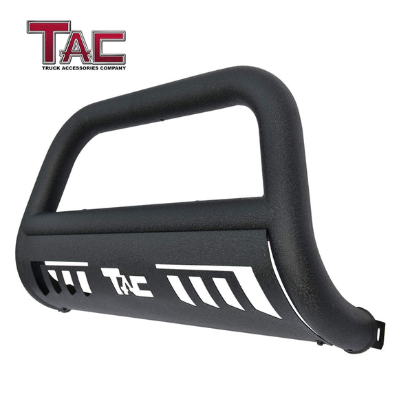 TAC Heavy Texture Black 3" Bull Bar For 2019-2021 Chevy Silverado 1500 (Exclude 2019 Silverado 1500 LD & 2022-2024models with Super Cruise System ) Pickup Truck Front Bumper Brush Grille Guard Nudge Bar