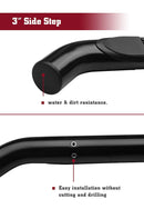 TAC 3" Gloss Black Side Steps Compatible with 2005-2023 Toyota Tacoma Double Cab| Running Boards| Side Bars| Step Rails| Nerf Bars| Rocker Slider| Pickup Truck Accessories (2 PCS)-6