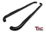 TAC Gloss Black 3" Side Steps For 2001-2003 Ford F150/250 SuperCrew Cab Truck | Running Boards | Nerf Bars | Side Bars
