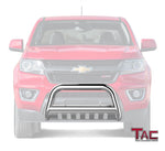 TAC Stainless Steel 3" Bull Bar For 2015-2022 Chevy Colorado (Excluded ZR2 Model) / GMC Canyon Truck Front Bumper Brush Grille Guard Nudge Bar