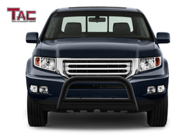 TAC Gloss Black 3" Bull Bar for 2006-2014 Honda Ridgeline Truck / 2003-2008 Honda Pilot SUV Front Bumper Brush Grille Guard Nudge Bar - 0