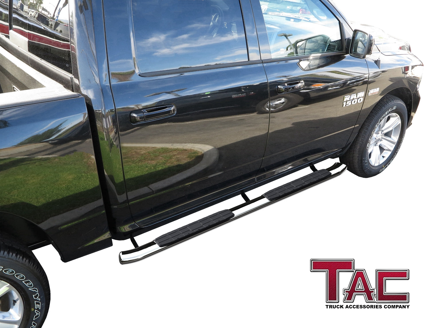 TAC Replacement Step Pad for 4.25 Inch PNC Side Steps Running Board Side Bar Nerf Bar 1 Step Pad with 7 Clips