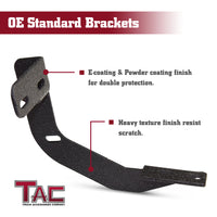 TAC Heavy Texture Black PNC Side Steps For 2009-2018 Dodge Ram 1500 (Incl. 2019-2023 Ram 1500 Classic) /2010-2023 Dodge Ram 2500 3500 4500 5500 Crew Cab (Incl. Chassis Cab Diesel models) Truck | Running Boards | Nerf Bars | Side Bars