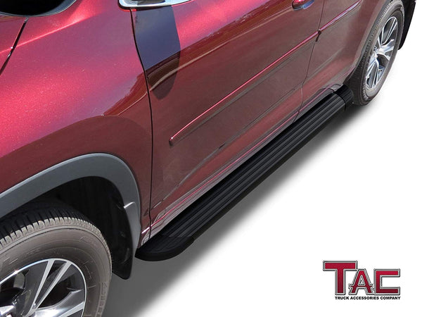 TAC Value Aluminum Running Boards For 2014-2019 Toyota Highlander SUV | Side Steps | Nerf Bars