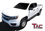 TAC Heavy Texture Black 3" Side Steps For 2015-2023 Chevy Colorado/GMC Canyon Crew Cab Truck | Running Boards | Nerf Bars | Side Bars