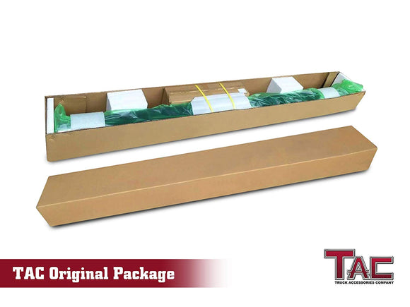 TAC 3" Stainless Steel Side Steps Compatible with 2015-2025 Chevy Colorado/ GMC Canyon Crew Cab| Running Boards| Side Bars| Step Rails| Nerf Bars| Rocker Slider| Pickup Truck Accessories (2 PCS)