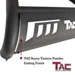 TAC Heavy Texture Black 3" Bull Bar For 2004-2024 Ford F150 | 2022-2024 F150 Lightning EV Truck (Excl. Heritage Edition and all F150 Raptor Models) / 2003-2017 Ford Expedition SUV Front Bumper Brush Grille Guard Nudge Bar