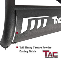 TAC Heavy Texture Black 3" Bull Bar For 2007-2018 Chevy Silverado/GMC Sierra 1500 Truck & 2007-2020 Chevy Suburban 1500/Tahoe/GMC Yukon/Yukon XL SUV Front Bumper Brush Grille Guard Nudge Bar