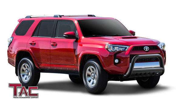 TAC Gloss Black 3" Bull Bar For  2010-2024 Toyota 4Runner (Excl. 14-24 Limited /19-21 Nightshade Model/2022-2024 TRD Sport) SUV Front Bumper Brush Grille Guard Nudge Bar