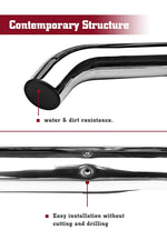TAC Stainless Steel 3" Side Steps For 2005-2023 Toyota Tacoma Double Cab Truck | Running Boards | Nerf Bars | Side Bars
