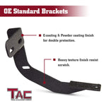 TAC Heavy Texture Black PNC Side Steps For 2019-2023 Dodge Ram 1500 Crew Cab (Excl. 2019-2023 RAM 1500 Classic) Truck | Running Boards | Nerf Bars | Side Bars