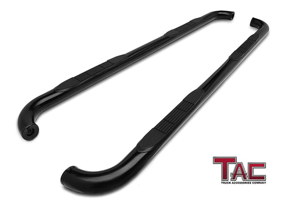 TAC Gloss Black 3" Side Steps For 2009-2020 Dodge Journey SUV | Running Boards | Nerf Bars | Side Bars