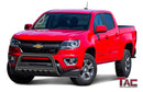 TAC Gloss Black 3" Bull Bar For 2015-2022 Chevy Colorado (Excl. ZR2) / GMC Canyon Truck Front Bumper Brush Grille Guard Nudge Bar-3