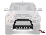 TAC Gloss Black 3" Bull Bar For 2016-2023 Toyota Tacoma Truck Front Bumper Brush Grille Guard Nudge Bar