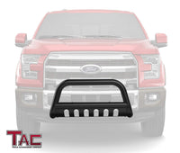 TAC Gloss Black 3" Bull Bar For 2004-2023 Ford F150 | 2022-2023 F150 Lighting EV Truck (Excl. Heritage Edition and all F150 Raptor Models/2020-2022 Diesel models ) / 2003-2017 Ford Expedition SUV Front Bumper Brush Grille Guard Nudge Bar