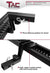 TAC Hitch Step Compatible with 2" Rear Hitch Receiver 7.3" Width With 6" Drop SUV Pickup Truck Van Bumper Protector Universal Aluminum Black (Hitch Pin and Clip included)