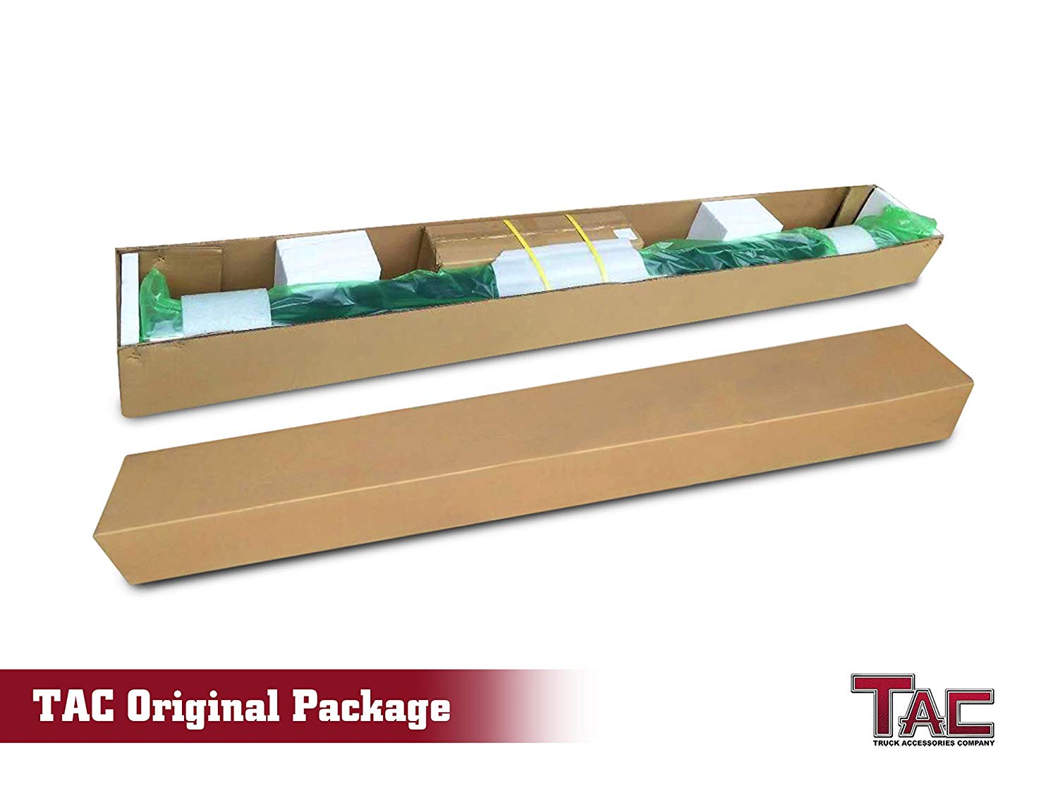 TAC Stainless Steel 4" Side Steps for 2009-2018 Dodge Ram 1500 Regular Cab (Incl. 2019-2023 Ram 1500 Classic)/ 2010-2025 Dodge Ram 2500/3500/4500/5500 Regular Cab Truck | Running Boards | Nerf Bars | Side Bars