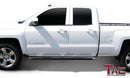 TAC 3" Gloss Black Side Steps Compatible with 1999-2018 Chevy Silverado/GMC Sierra 1500| 1999-2019 2500/3500 Extended/Double Cab (Excl. C/K"Classic")|2019 Silverado 1500 LD|2019 Sierra 1500 Limited| Nerf Bars| Truck Accessories (2 PCS)-3