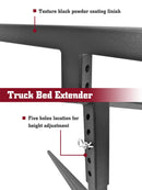 TAC Fine Texture Adjustable Extender Ladder Rack Universal Fit 2" Rear Hitch Receivers (500 LBS Capacity)-7