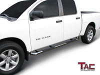 TAC Stainless Steel 3" Side Steps For 2004-2023 Nissan Titan Crew Cab / 2016-2023 Nissan Titan XD Crew Cab Truck | Running Boards | Nerf Bars | Side Bars