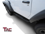 TAC Gloss Black 3" Side Steps For 2018-2023 Jeep Wrangler JL 2 Door SUV | Running Boards | Nerf Bars | Side Bars
