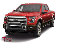 TAC Gloss Black 3" Bull Bar For 2004-2024 Ford F150 | 2022-2024 F150 Lighting EV Truck (Excl. Heritage Edition and all F150 Raptor Models/2020-2022 Diesel models ) / 2003-2017 Ford Expedition SUV Front Bumper Brush Grille Guard Nudge Bar