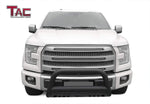 TAC Heavy Texture Black 3" Bull Bar For 2004-2023 Ford F150 | 2022-2023 F150 Lightning EV Truck (Excl. Heritage Edition and all F150 Raptor Models) / 2003-2017 Ford Expedition SUV Front Bumper Brush Grille Guard Nudge Bar