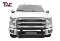 TAC Heavy Texture Black 3" Bull Bar For 2004-2023 Ford F150 | 2022-2023 F150 Lightning EV Truck (Excl. Heritage Edition and all F150 Raptor Models) / 2003-2017 Ford Expedition SUV Front Bumper Brush Grille Guard Nudge Bar