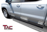 TAC Fine Texture Black 4" Side Steps for 2019-2023 Chevy Silverado/GMC Sierra 1500 | 2020-2024 Chevy Silverado/GMC Sierra 2500/3500 Crew Cab Truck | Running Boards | Nerf Bar | Side Bar