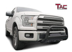 TAC Heavy Texture Black 3" Bull Bar For 2004-2023 Ford F150 | 2022-2023 F150 Lightning EV Truck (Excl. Heritage Edition and all F150 Raptor Models) / 2003-2017 Ford Expedition SUV Front Bumper Brush Grille Guard Nudge Bar