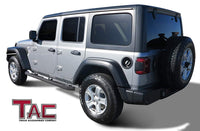 TAC Heavy Texture Black 3" Side Steps For 2018-2024 Jeep Wrangler JL 4 Door SUV | Running Boards | Nerf Bars | Side Bars