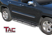 TAC Heavy Texture Black 3" Side Steps For 2011-2021 Grand Cherokee(Incl.22 WK & Excl. Limited X/High Altitude/Summit/SRT/SRT8/Trackhawk/Trailhawk/L model) | Running Boards | Nerf Bars | Side Bars