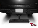 TAC Hitch Step Compatible with 2" Rear Hitch Receiver 7.3" Width With 6" Drop SUV Pickup Truck Van Bumper Protector Universal Aluminum Black (Hitch Pin and Clip included)-2