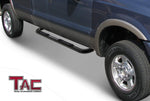 TAC Gloss Black 3" Side Steps For 2015-2023 Ford F150 Super Cab / 2017-2023 Ford F250/F350 Super Duty Super Cab Truck | Running Boards | Nerf Bars | Side Bars