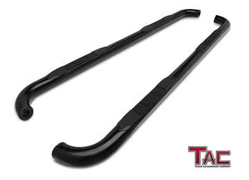 TAC 3" Gloss Black Side Steps Compatible with 2001-2006 Ford Explorer Sport Trac| Running Boards| Side Bars| Step Rails| Nerf Bars| Rocker Slider| Pickup Truck Accessories (2 PCS)