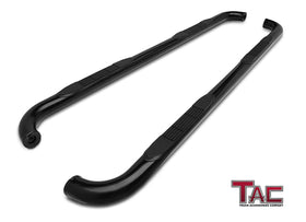 TAC 3" Gloss Black Side Steps Compatible with 1984-2000 Jeep Cherokee 4 Door| Running Boards| Side Bars| Step Rails| Nerf Bars| Rocker Slider| SUV Accessories (2 PCS)