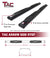 TAC Arrow Side Steps Running Boards Compatible with 2015-2023 Ford F150 Super Cab / 2017-2023 F250/350/450/550 Super Duty Super Cab Truck Pickup 5” Aluminum Nerf Bars
