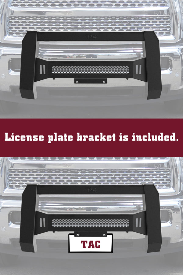 TAC Predator Modular Bull Bar Mesh Version For 2015-2022 Chevy Colorado (Excl. ZR2) / GMC Canyon Truck Front Bumper Brush Grille Guard Nudge Bar