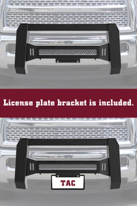 TAC Predator Modular Bull Bar Mesh Version For 2019-2023 Chevy Silverado 1500 (Excl. 2019 Silverado 1500 LD / Trims with Super Cruise System ) Truck Front Bumper Brush Grille Guard Nudge Bar
