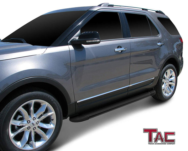 TAC Value Aluminum Running Boards For 2011-2019 Ford Explorer SUV | Side Steps | Nerf Bars