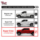 TAC 3" Gloss Black Side Steps Compatible with 2015-2025 Ford F150 SuperCrew Cab| 2022-2025 F150 Lightning EV| 2017-2025 Ford F250/F350/F450/F550 Super Duty Crew Cab| Running Boards| Side Bars| Step Rails| Nerf Bars| Pickup Truck Accessories (2 PCS)-4