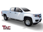 TAC Heavy Texture Black PNC Side Steps For 2015-2023 Chevy Colorado/GMC Canyon Crew Cab Truck | Running Boards | Nerf Bars | Side Bars