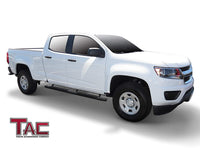 TAC Heavy Texture Black PNC Side Steps For 2015-2024 Chevy Colorado/GMC Canyon Crew Cab Truck | Running Boards | Nerf Bars | Side Bars