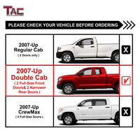 TAC Stainless Steel 4" Side Steps for 2007-2021 Toyota Tundra Double Cab Truck | Running Boards | Nerf Bars | Side Bars