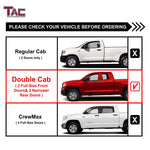 TAC Stainless Steel 3" Side Steps For 2007-2021 Toyota Tundra Double Cab Truck | Running Boards | Nerf Bars | Side Bars