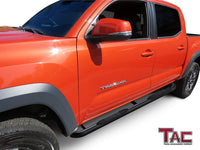 TAC Gloss Black 3" Side Steps For 2005-2023 Toyota Tacoma Double Cab Truck | Running Boards | Nerf Bars | Side Bars