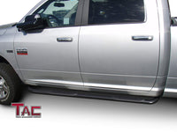 TAC Gloss Black 3" Side Steps For 2009-2018 Dodge Ram 1500 Crew Cab (Incl. 2019-2023 Ram 1500 Classic) / 2010-2023 Dodge Ram 2500 / 3500 / 4500 / 5500 Crew Cab (Incl. Chassis Cab Diesel models) Truck | Running Boards | Nerf Bars | Side Bars