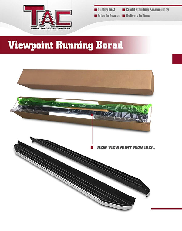 TAC ViewPoint Running Boards For 2009-2020 Dodge Journey SUV | Side Steps | Nerf Bars | Side Bars