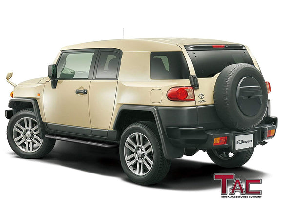 TAC 3" Gloss Black Side Steps Compatible with 2007-2014 Toyota FJ Cruiser (Excludes models with the factory rock rails)| Running Boards| Side Bars| Step Rails| Nerf Bars| Rocker Slider| SUV Accessories (2 PCS)
