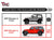 TAC Fine Texture Black 3" Side Steps For 2018-2023 Jeep Wrangler JL 4 Door SUV | Running Boards | Nerf Bars | Side Bars